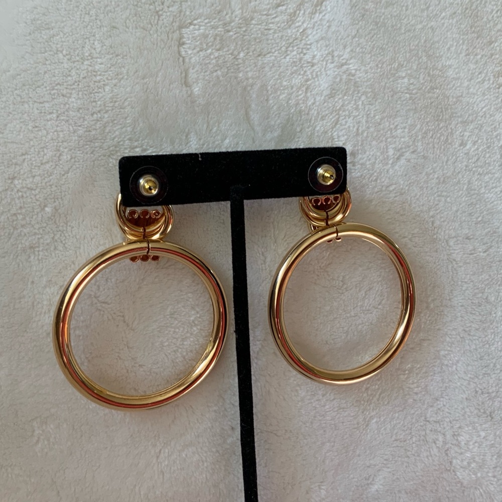 Express Interlocking Circle Hoop Earrings - image 6